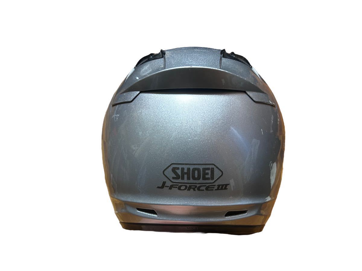 SHOEI ジェットヘルメット ショウエイ J-FORCE3 ジェイフォース 3 L サイズ バイク ジェット ヘルメット 銀 シルバー_画像4