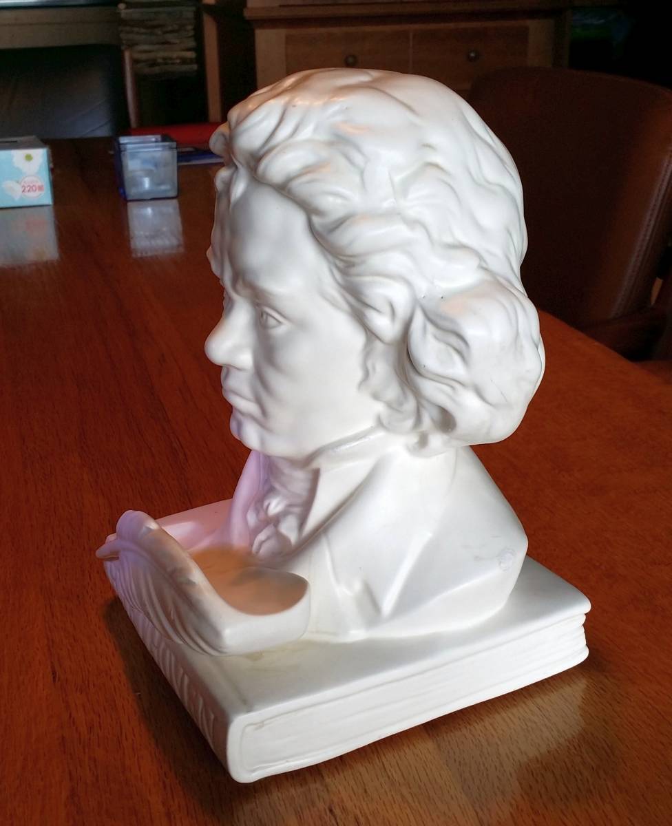 ベートーヴェン 胸像 高さ20.5㎝ 音楽家 クラシック BEETHOVEN 置物 中古_画像5