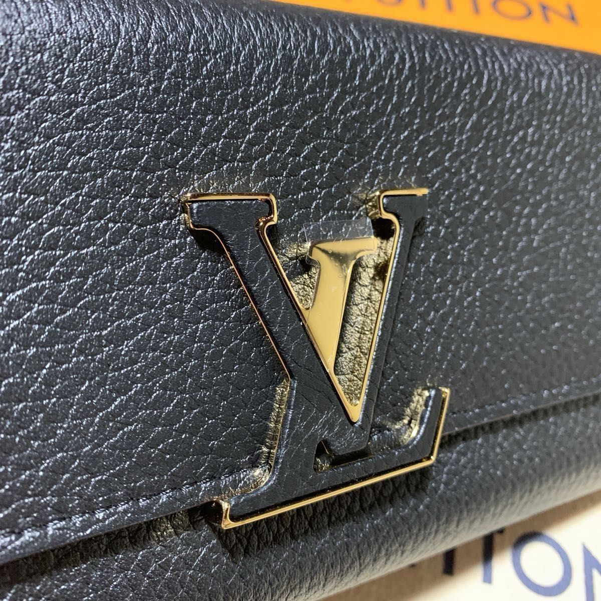 未使用 LOUIS VUITTON ルイヴィトン ポルトフォイユ・カプシーヌ ノワール 長財布 M61248