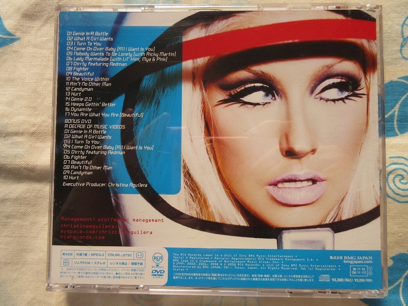 christina aguilera Christie na*agirelaKEEPS GETTIN\' BETTER A DECADE OF HITS CD+DVD записано в Японии CD