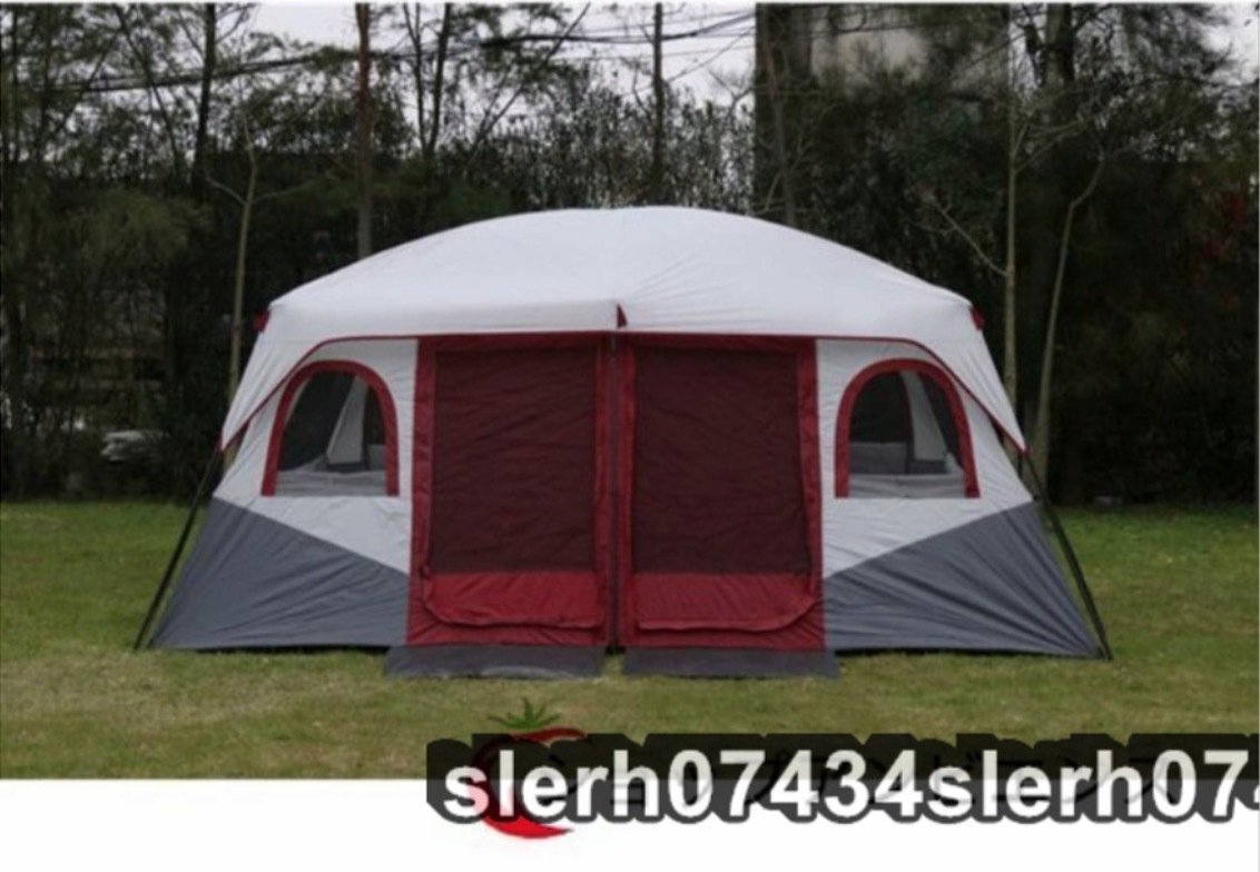 大型テント12人用屋外テント 2ベッドルームファミリーテント 新入荷 8～12人用テント、キャンプ用テントとシェルター_画像5