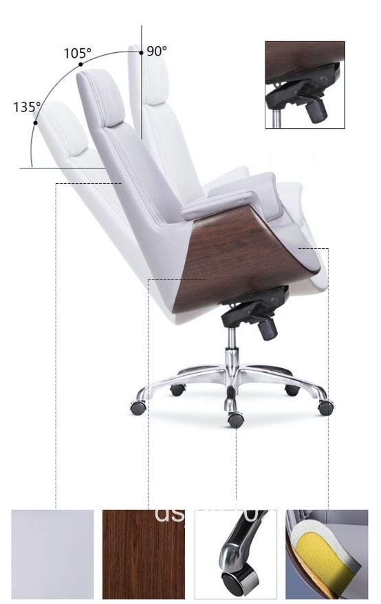 背もたれ椅子エレクトロニック椅子 社長椅子 90-150°調整可能 ビジネス 事務用椅子 家庭用 座り心地いい オフィスチェア_画像3