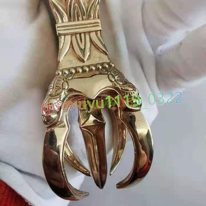 真言宗 烏枢沙摩明王 金剛五鈷杵 密教法具 寺院仏具 銅製 磨き 真言宗 烏枢沙摩明王 金剛五鈷杵 密教法具 寺院仏具 銅製 磨き
