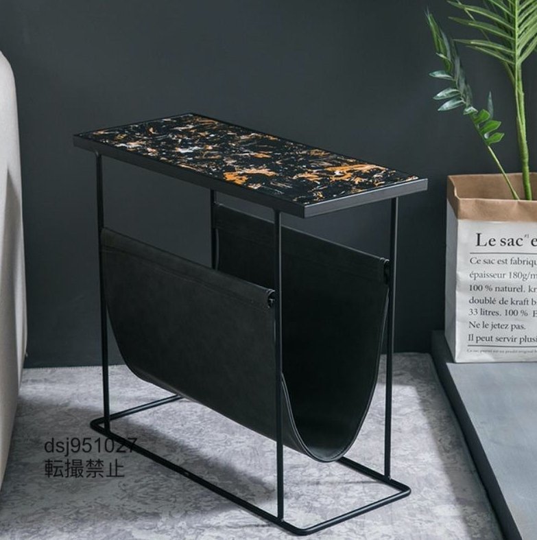 最新作ミニコーヒーテーブル ベッドサイドシェルフ コーヒーテーブル ソファサイドシェルフ リビング*寝室テーブル 北欧 大理石製