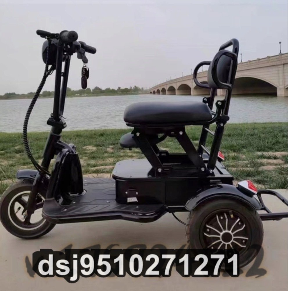  folding type electric tricycle, battery car is shopping . transportation . is suitable seniours oriented portable Family scooter 