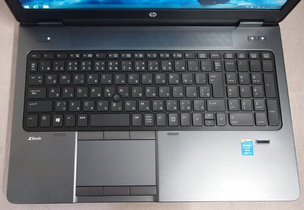 NoS080☆hp Z Book 15 D5H42AV キーボードNGジャンク Core i7 4700MQ 2.4GHz/メモリ8GB/HDD500GB/SDVD/15.6型FULLHD/K1100M/Win8.1Pro64bit_画像3