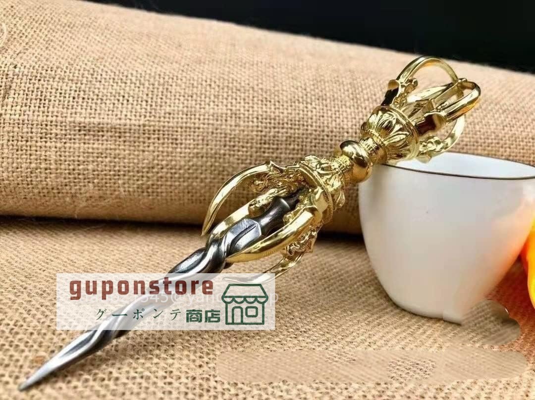 真鍮製 磨き仕上げ 宝珠型 土砂器 蓮華 彫り 仏具 仏教美術 真鍮製 磨き仕上げ 宝珠型 土砂器 蓮華 彫り 仏具 仏教美術