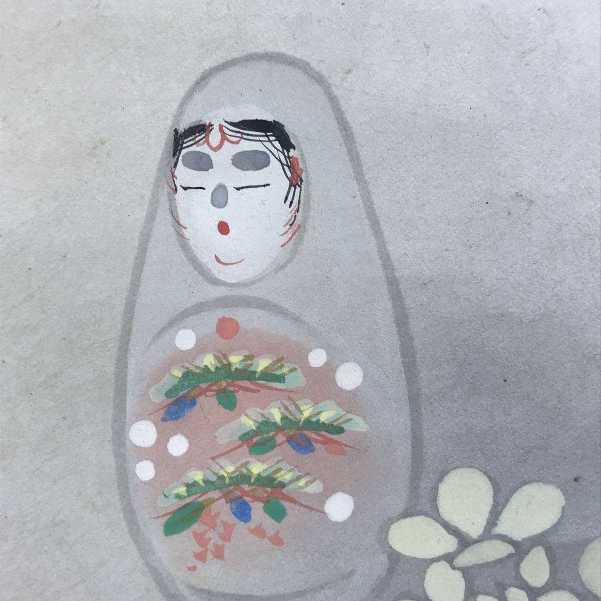 真作福田恵一姫達磨菜の花図ヒメダルマ図掛軸☆宝船☆AD854 売買 真作福田恵一姫達磨菜の花図ヒメダルマ図掛軸☆宝船☆AD854 売買