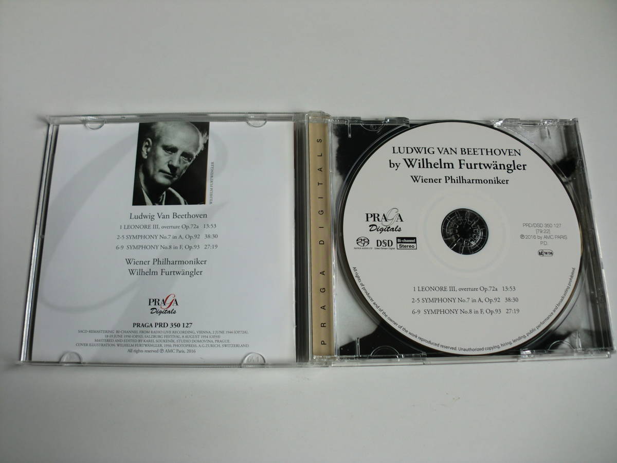 SACD ベートーヴェン「交響曲第7番（１９５０年録音）/第8番（１９５４年録音）他」フルトヴェングラー指揮 ウィーン・フィル 輸入盤の画像3