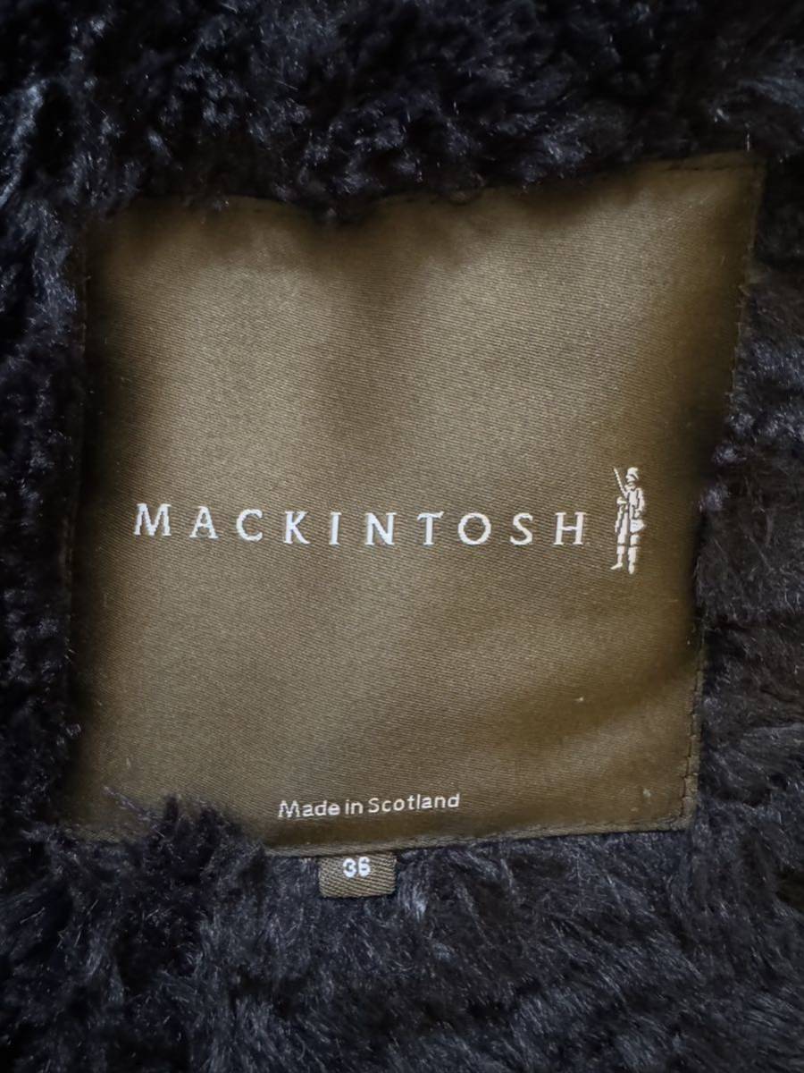 Mackintosh マッキントッシュ　キルティング　ダウンジャケット　ボアコート コート パーカー　フーディ ◆ size36 _画像5