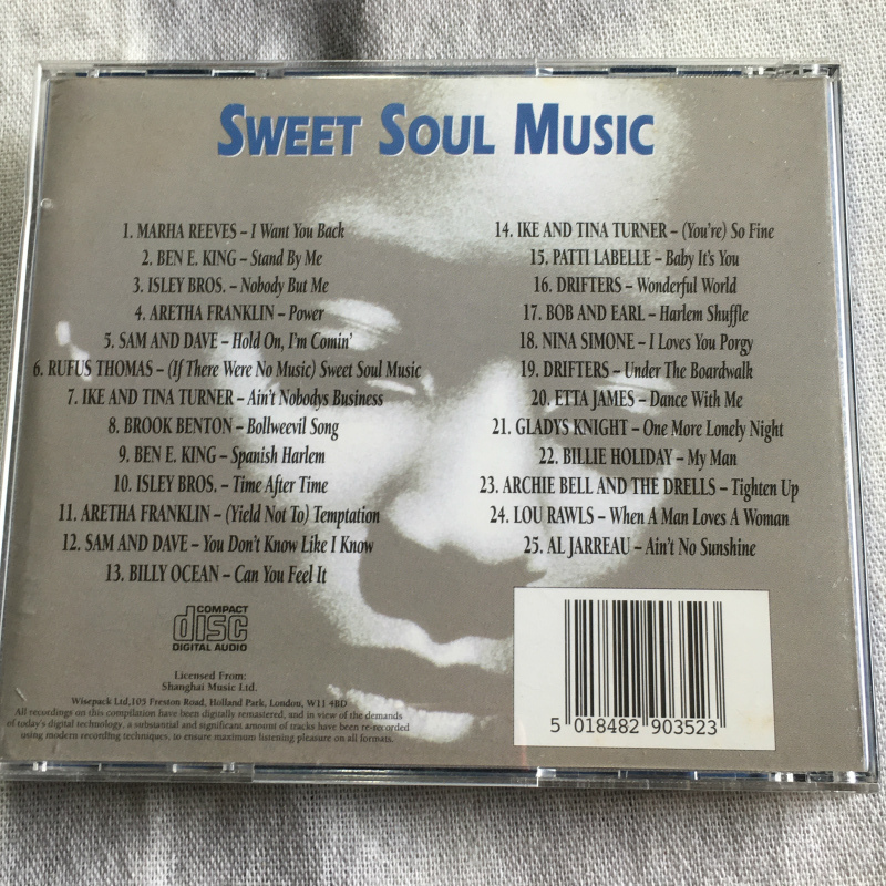 V.A.「Sweet Soul Music」＊Ike & Tina Turner,Ben E.King,Etta Jones,Martha Reeves,Sam & Dave,Billy Ocean and meny more_画像2