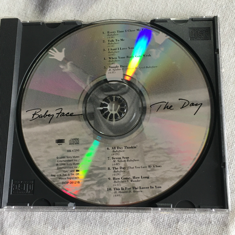 Babyface「The Day」＊1996年リリース・4thアルバム　＊「Everytime I Close My Eyes (ft. Mariah Carey & Kenny G)」他、収録_画像4