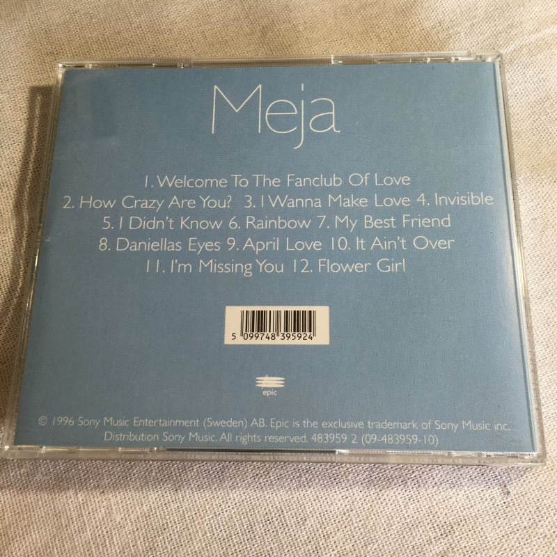 Meja（メイヤ）「Meja」＊スウェーデンの女性シンガー、Majaの1996年リリースのデビューアルバム　＊シングル「クレイジー」がヒット_画像2