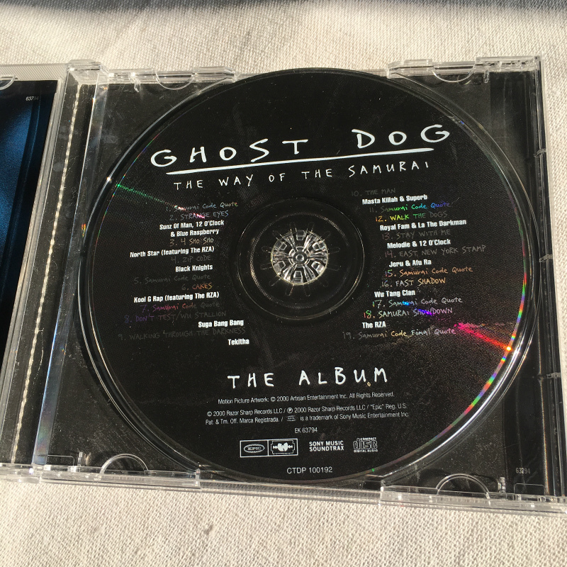 ★難あり V.A.「GHOST DOG:THE WAY OF THE SAMURAI THE ALBUM」＊ソフトケースでの保管につき、裏ジャケ等にキズ・テープでの補修等ありの画像4