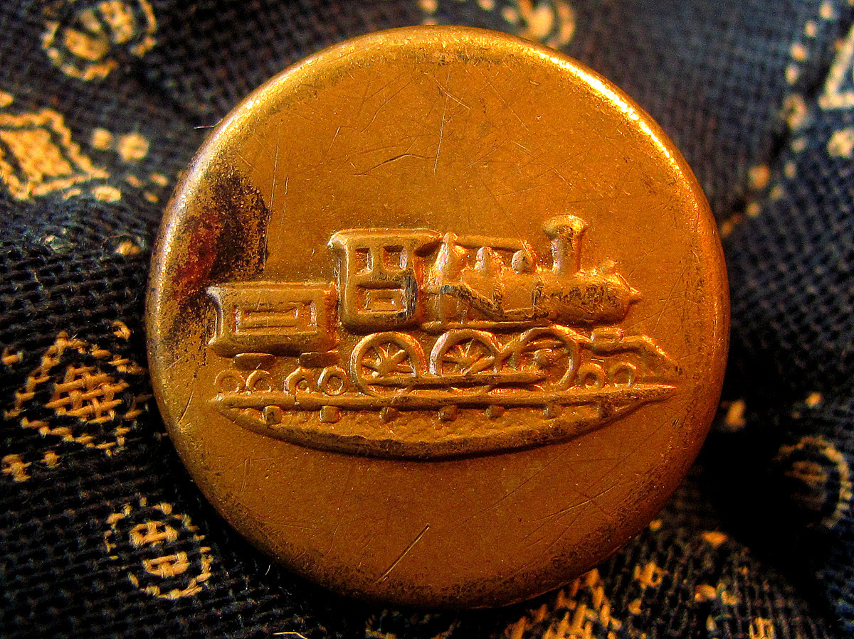 【チェンジボタン】機関車ボタン 1900年代初頭 ビンテージ カバーオール用 古着 (ワークウェア オーバーオール レア 3_画像6