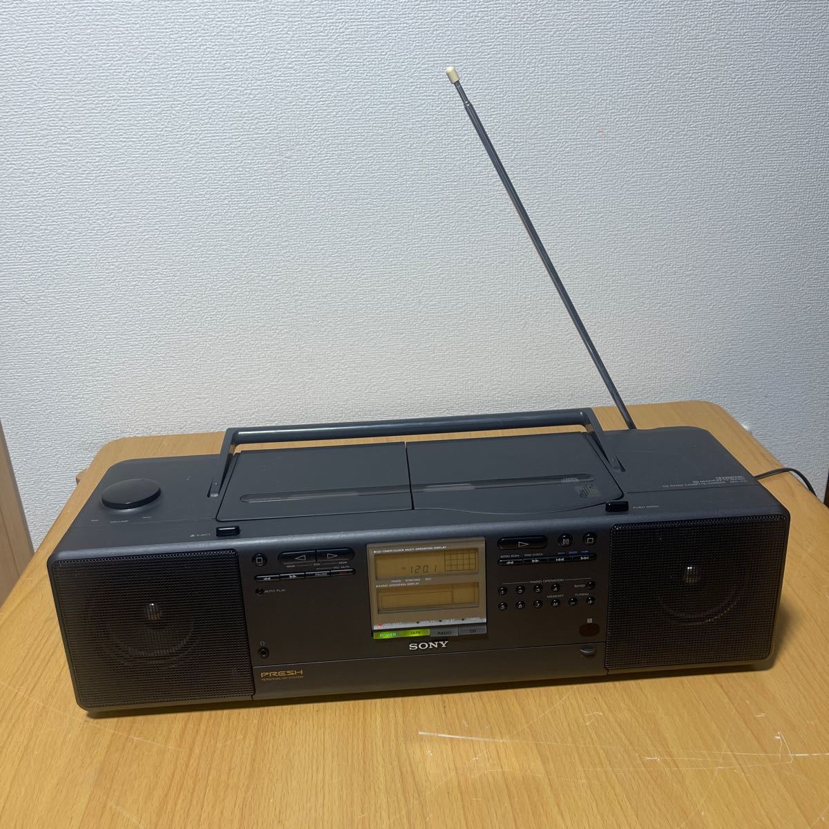 SONY ソニー CFD-K10 PRESH CDラジオカセットレコーダー ジャンク品_画像1