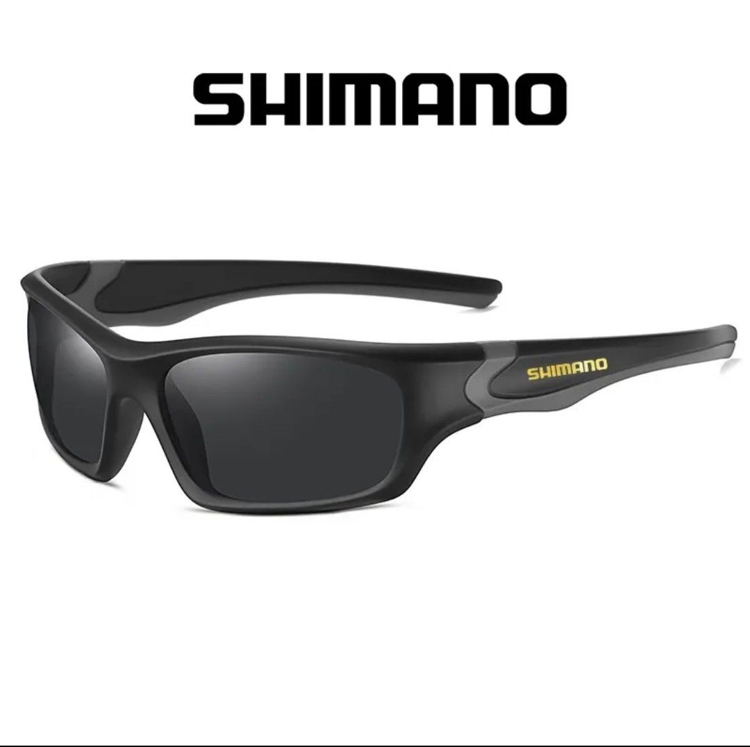 SHIMANO 偏光サングラス UV400 ブラック - ウェア