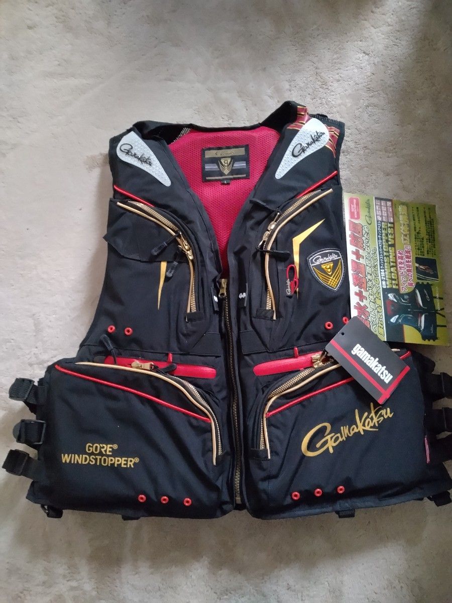 新品)がまかつ ウィンドストッパーR フローティングベスト (GM 新品)がまかつ ウィンドストッパーR フローティングベスト (GM