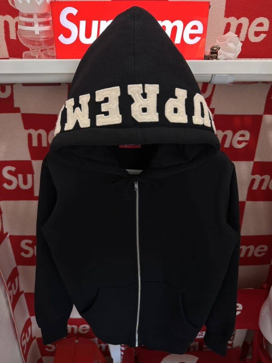 ☆希少☆名作☆Supreme フードロゴ パーカー フエルト_画像6