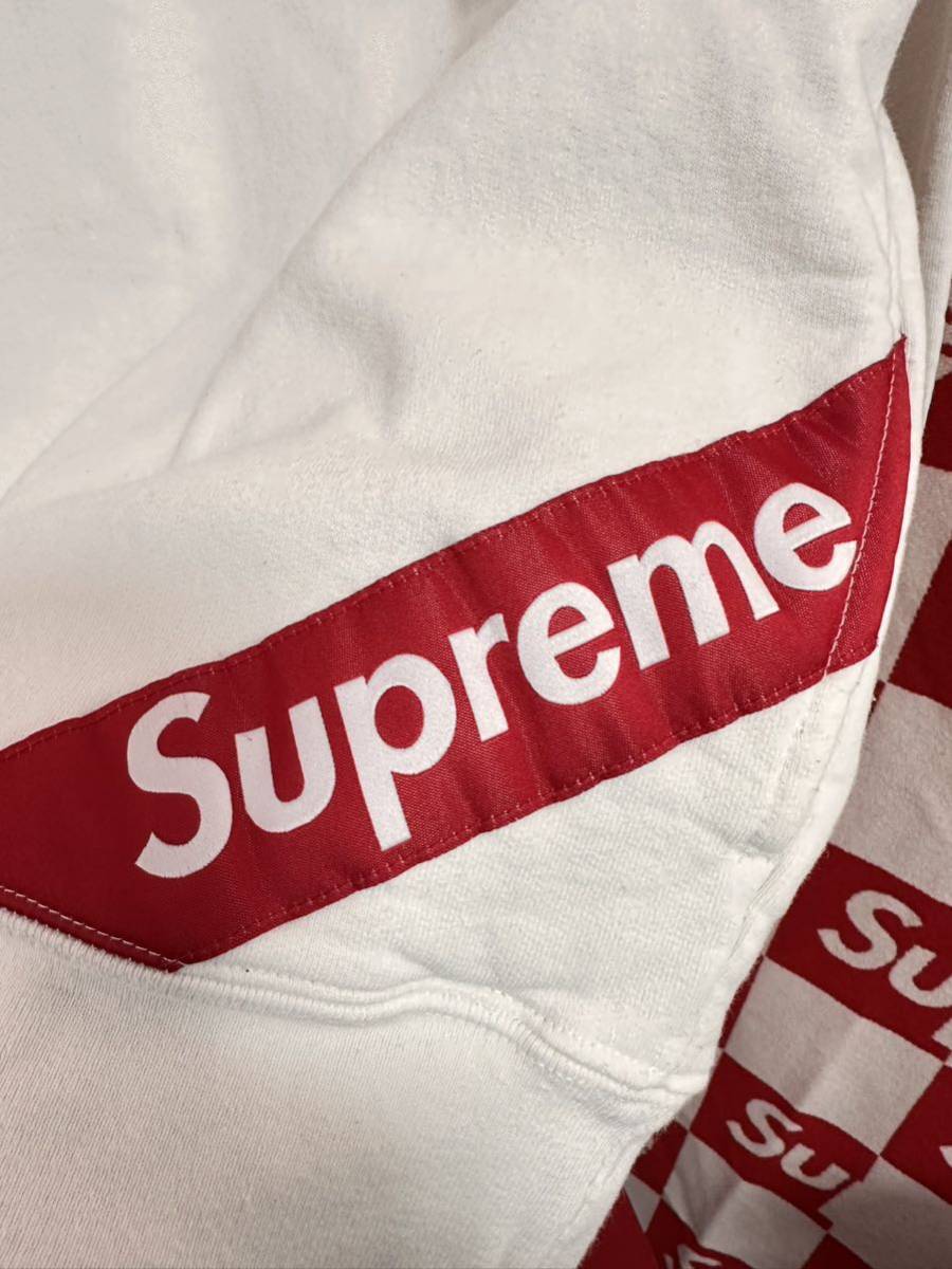 ☆超激レア☆Supreme シュプリーム Corner Label Hooded Sweatshirt コーナーラベル ロゴ フーディー パーカー ホワイト_画像4