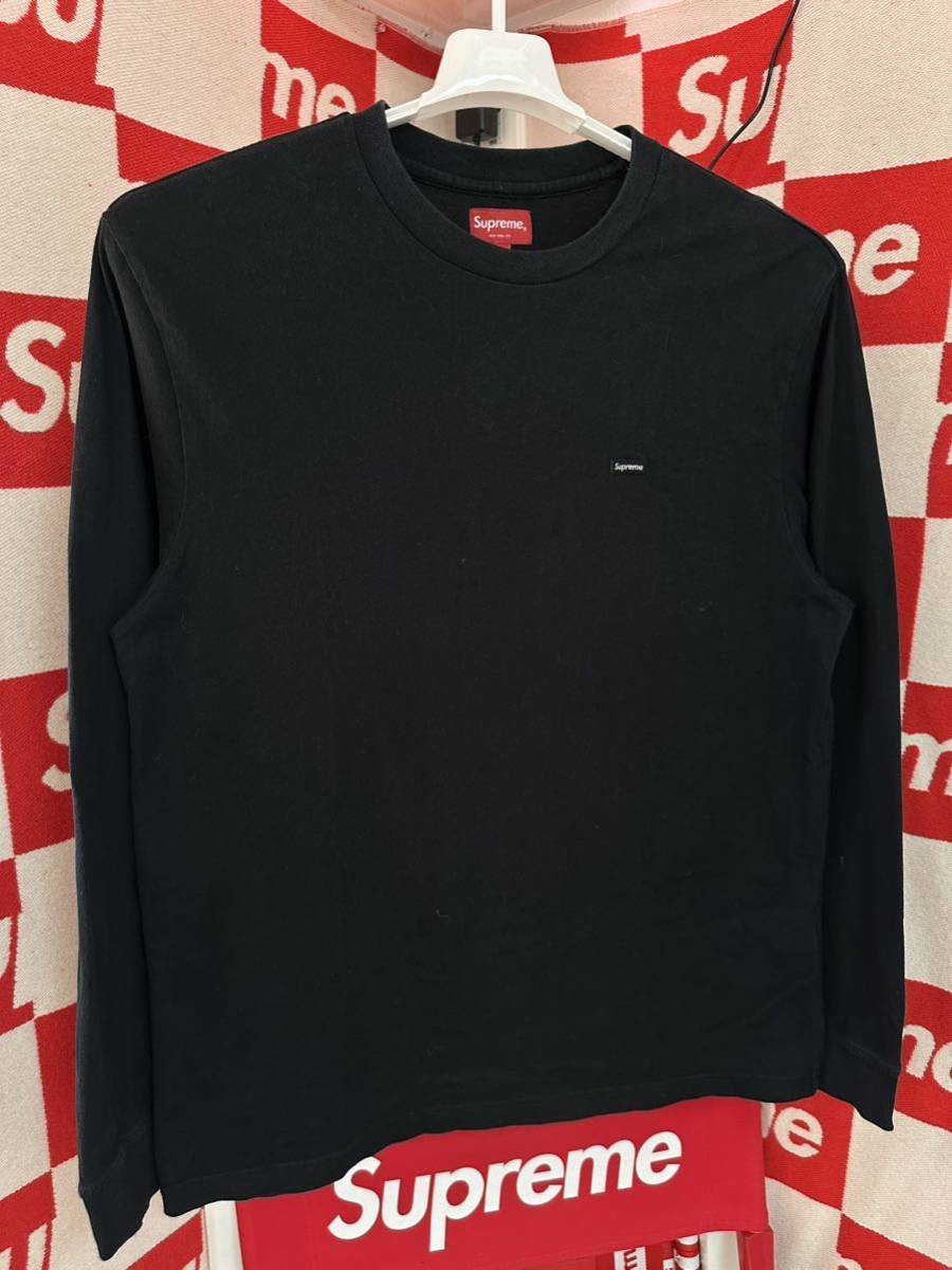 Supreme スモールボックスロゴ 長袖Tシャツ L ロンT シュプリーム 黒 ブラック_画像3