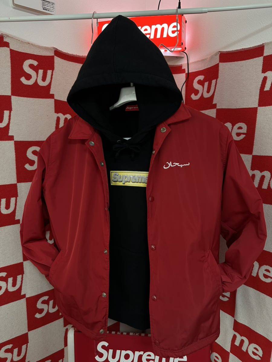 ☆名作☆超激レア☆Supreme Arabic Logo Coaches Jacket 赤 白 アラビックロゴ コーチジャケット_画像10