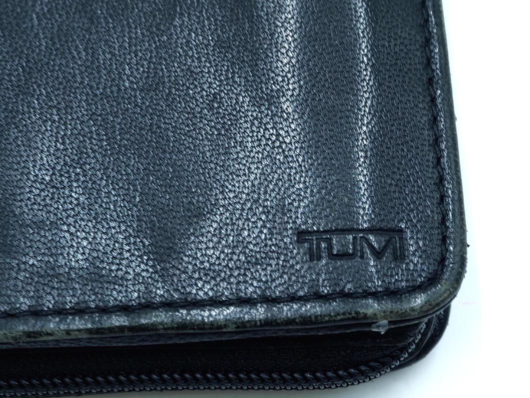 TUMI トゥミ ラウンドジップ 長 財布 黒 ■■ ☆ dkb4 メンズ_画像3