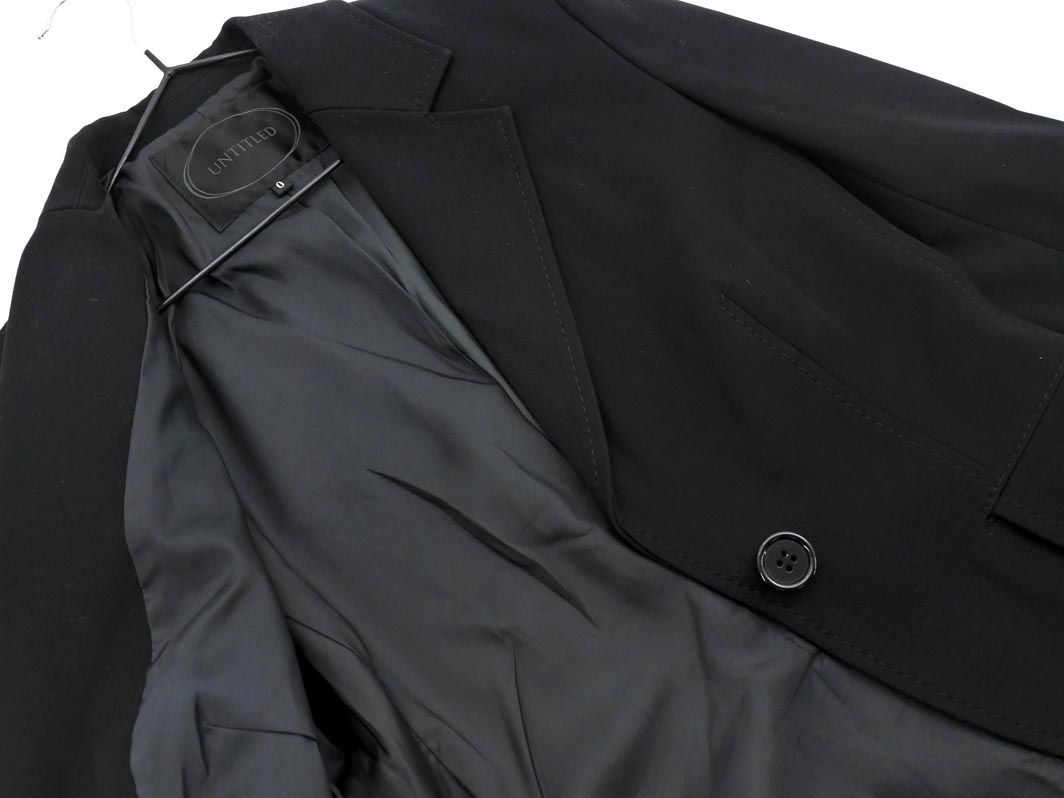 UNTITLED Untitled tailored jacket size0/ black *# * dka6 lady's 