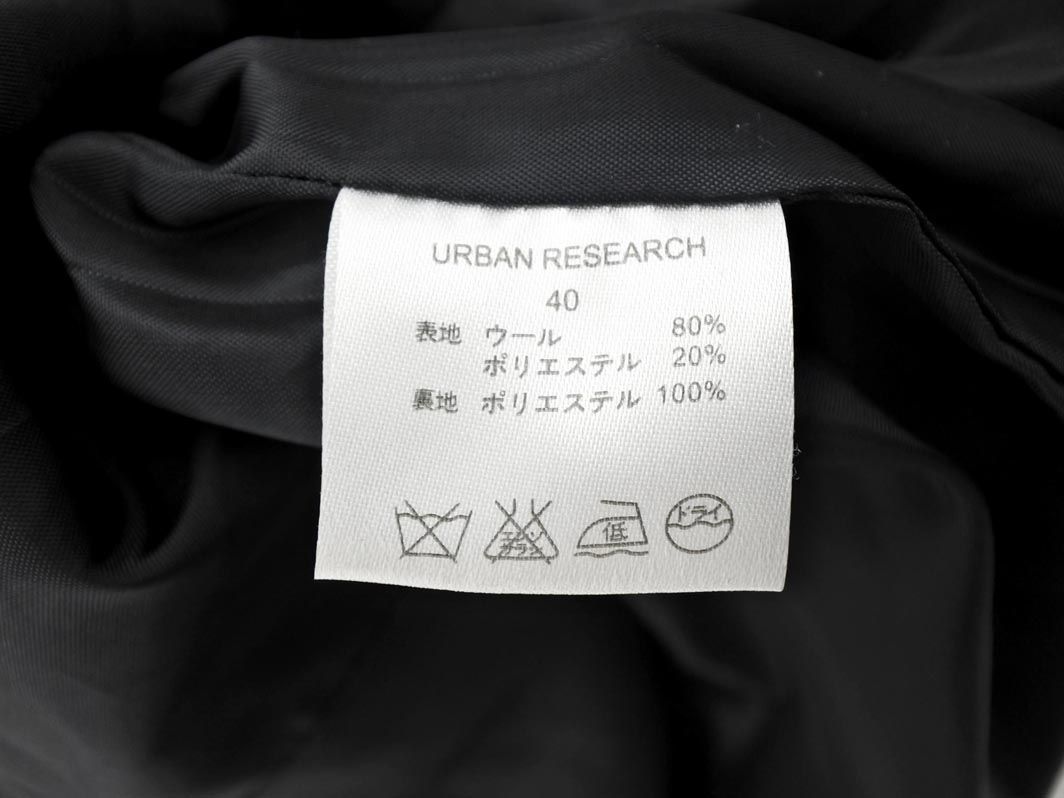  Urban Research wool . coat size40/ gray *# * dka8 men's 