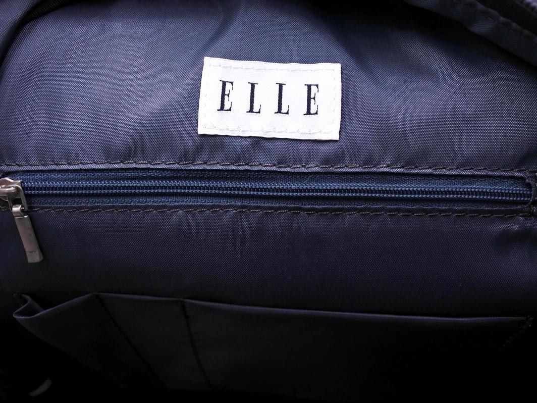 ELLE エル 総柄 リュック デイパック バッグ 黒 ■■ ☆ dkb4 レディース_画像8