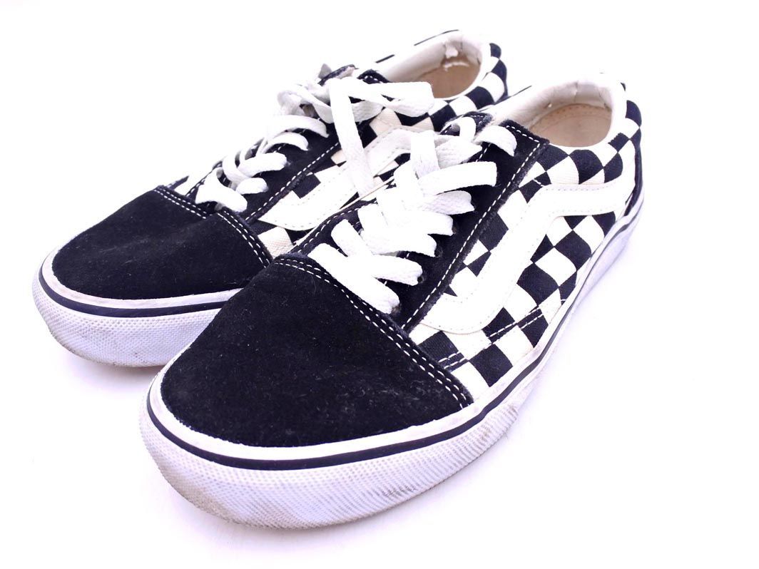 VANS バンズ V36CL+ オールドスクール チェッカー ローカット スニーカー size23.5ｃｍ/白ｘ黒 ■■ ☆ dkb4 レディース_画像1