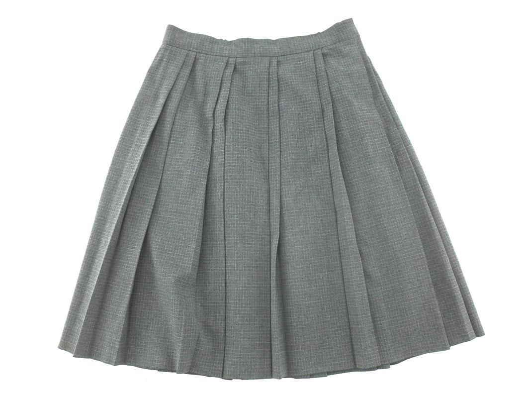 THE SCOTCH HOUSE スコッチハウス タック プリーツ Aライン 台形 スカート size160A（160cm）/グレー ◇■ ☆ dkc1 子供服_画像5