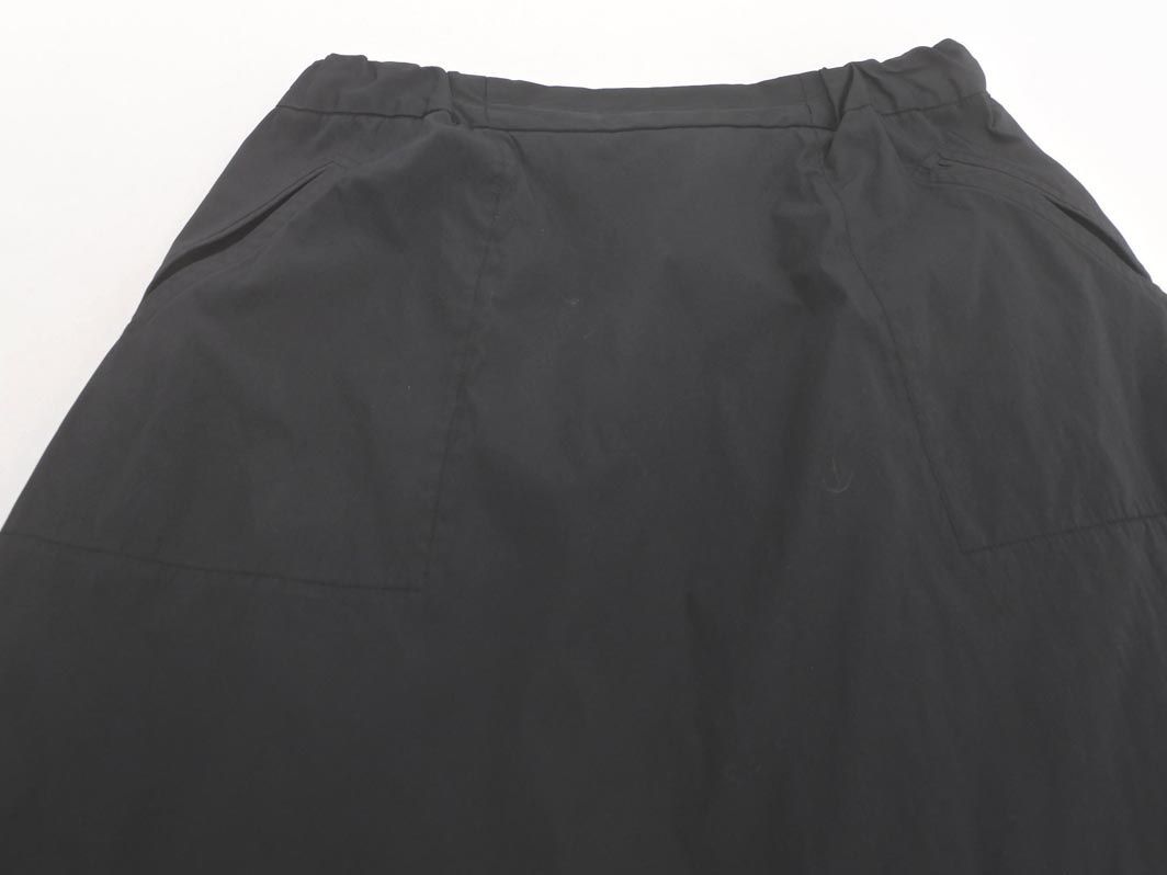 SunaUna SunaUna reversible A line long skirt size38/ black ## * dkc2 lady's 