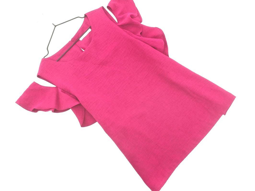 AG by aquagirle-ji-bai Aqua Girl оборка off плечо блуза рубашка sizeM/ розовый #* * dkc8 женский 