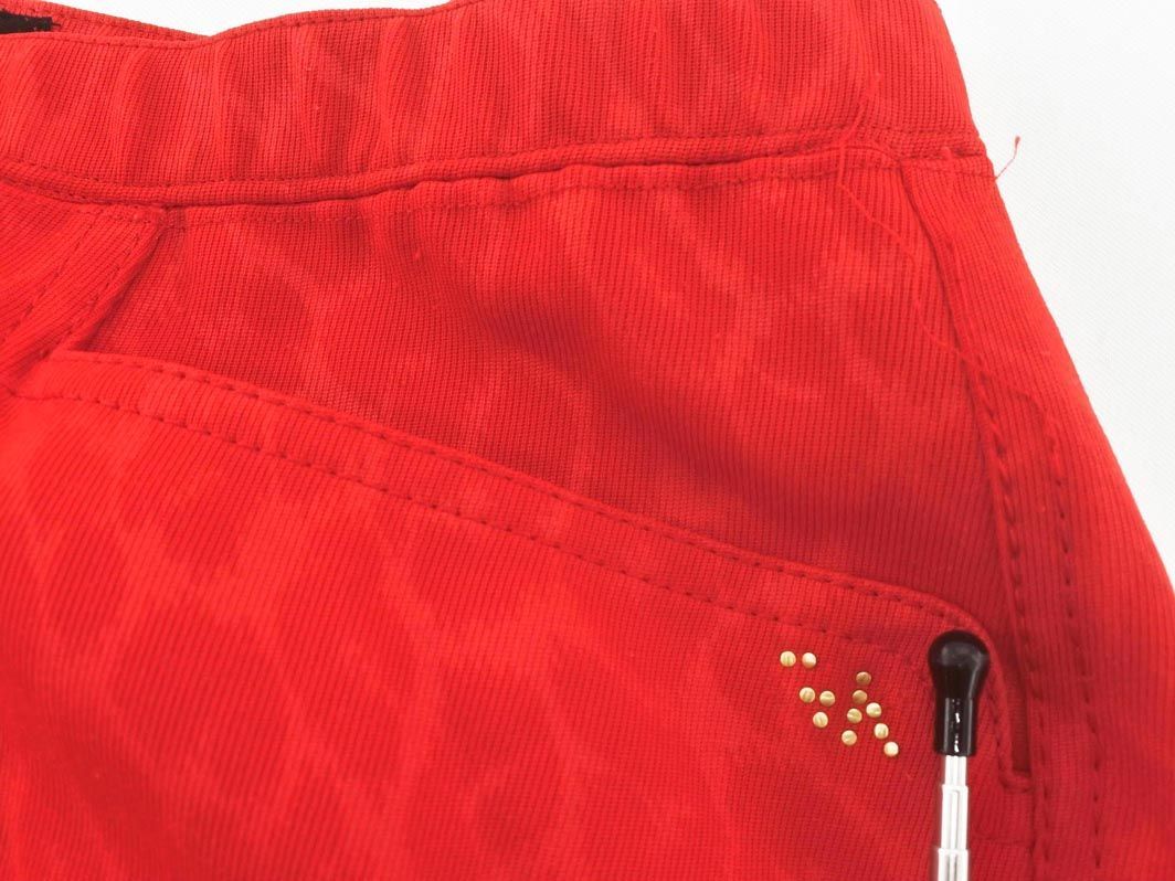  Italiya леопардовая расцветка легкий брюки size13/ красный ## * dkc8 женский 