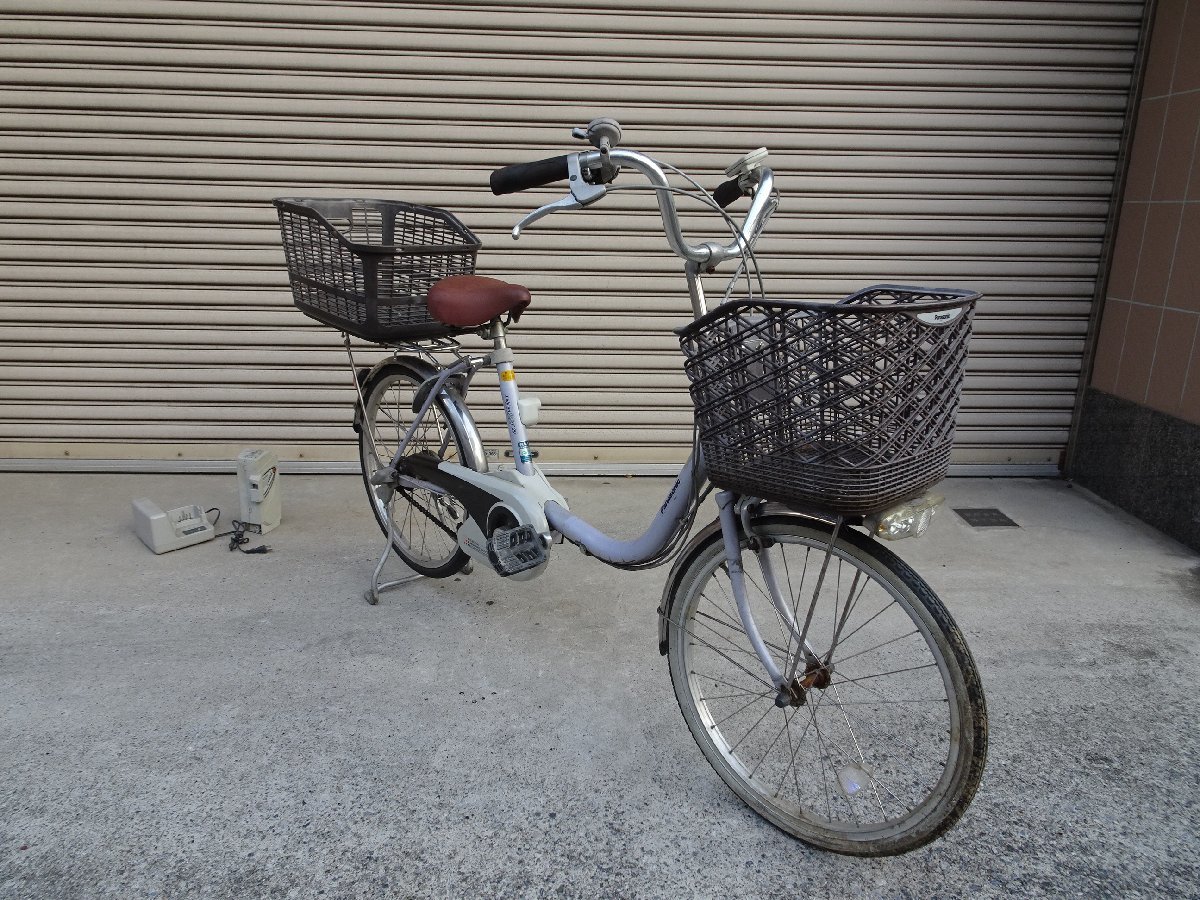 ※ジャンク 部品取り 引き上げ限定※ パナソニック リチウム 電動自転車 ビビ 20インチ 横浜から_画像1