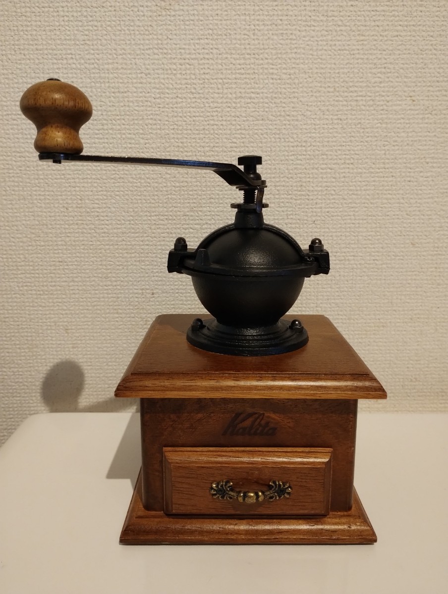 【カリタ コーヒーミル】Kalita、 手動式、数回使用、箱あり _画像1