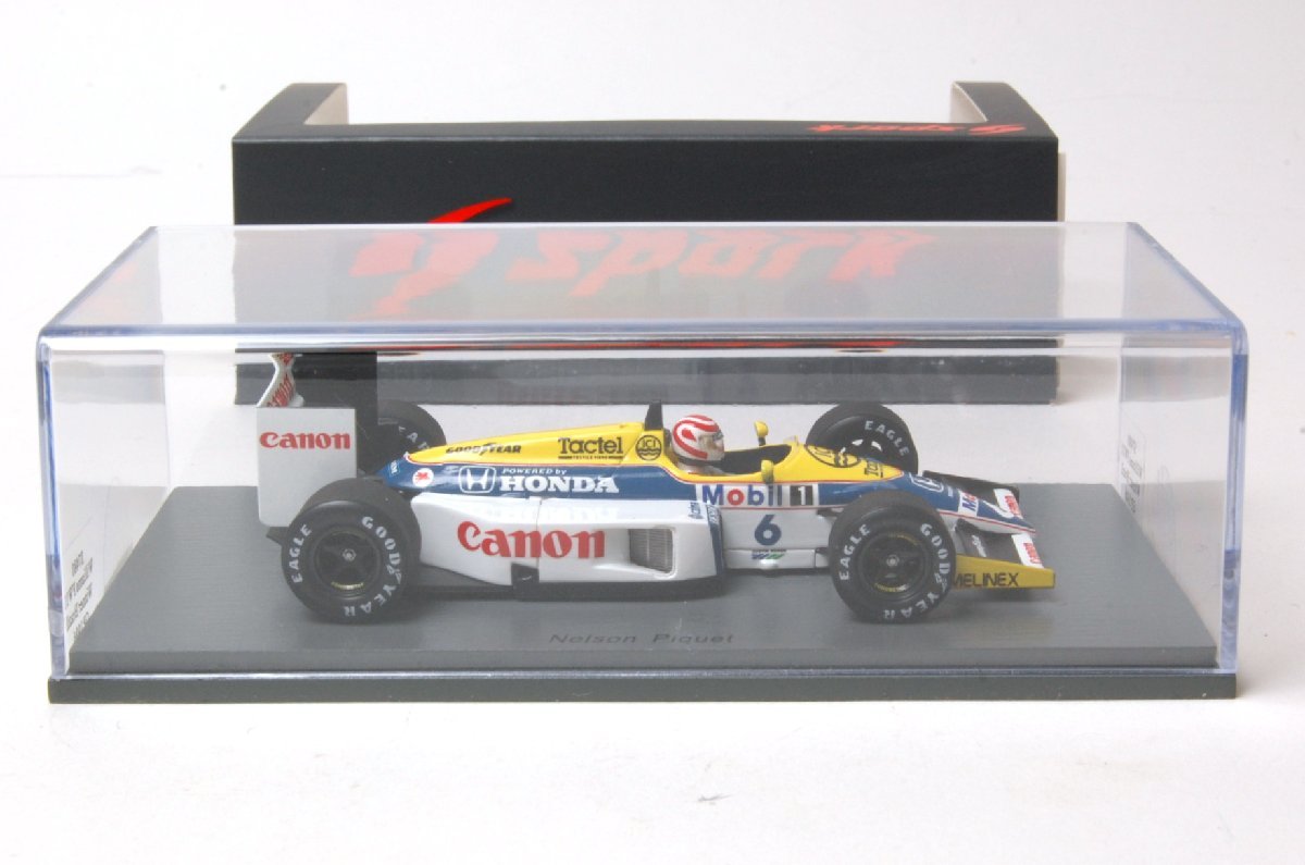 ☆Spark (スパークモデル）1/43 ウィリアムズ FW11 Winner ブラジル GP 1986 ＃6 Nelson Piquet_画像4