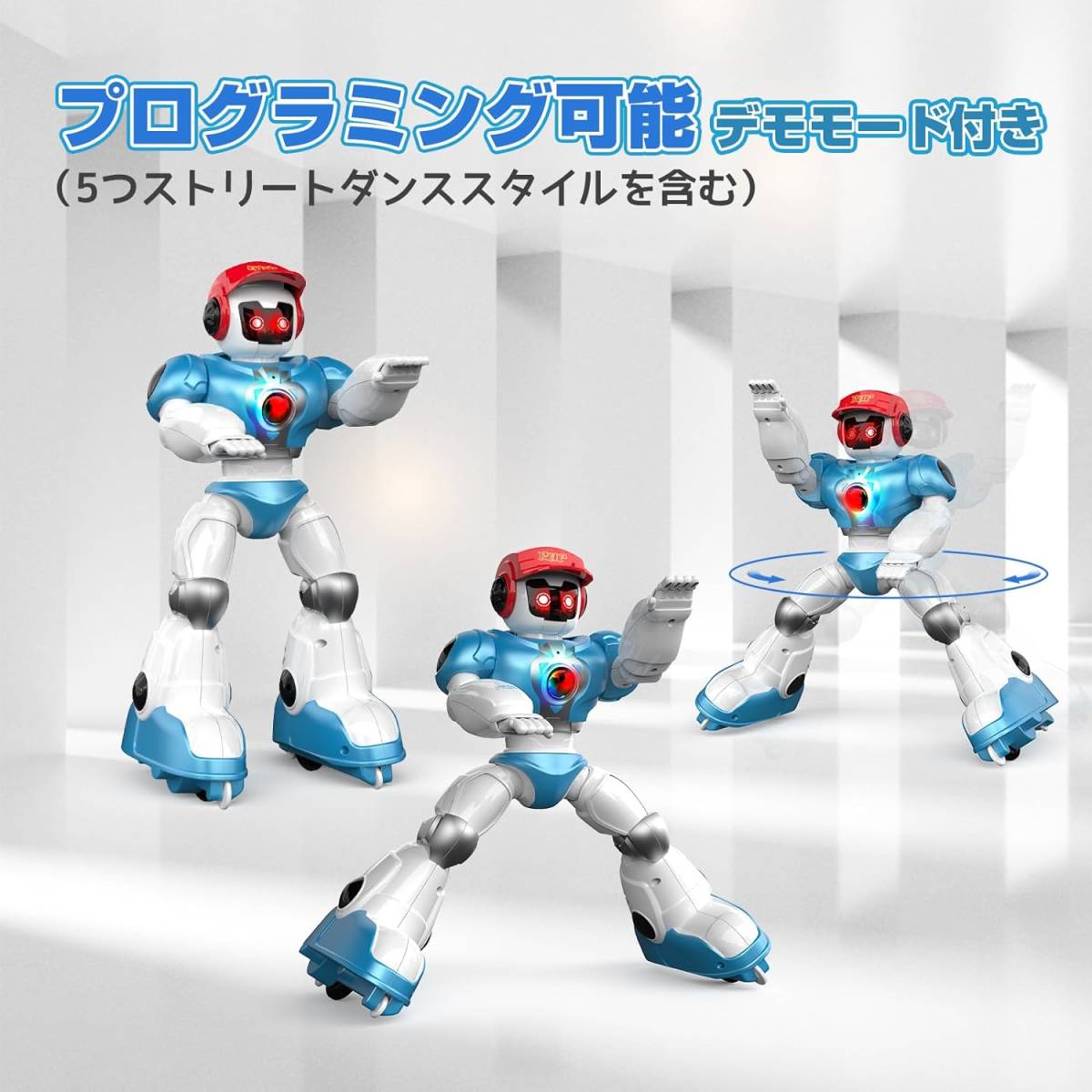 DEERC ロボット おもちゃ 子供 電動ロボット ラジコン 男の子 多機能 ダンスロボット クリスマス プレゼント プログラム可_画像5