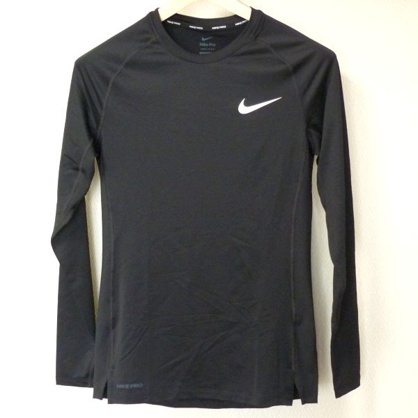  new goods unused * free shipping *(2XL)NIKE PRO Nike Pro dry Fit long T black / cold . day. piling put on . suited long sleeve tops 