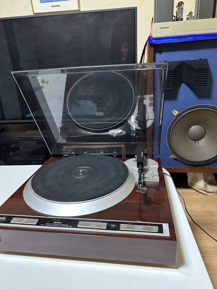 DENON ★☆デノン 高性能 フルオート Ｄ．Ｄ．ターンテーブル ＤＰ－３７・Ｆ 完動品 カートリッジ無し 調整済み☆★シエル付き_画像6