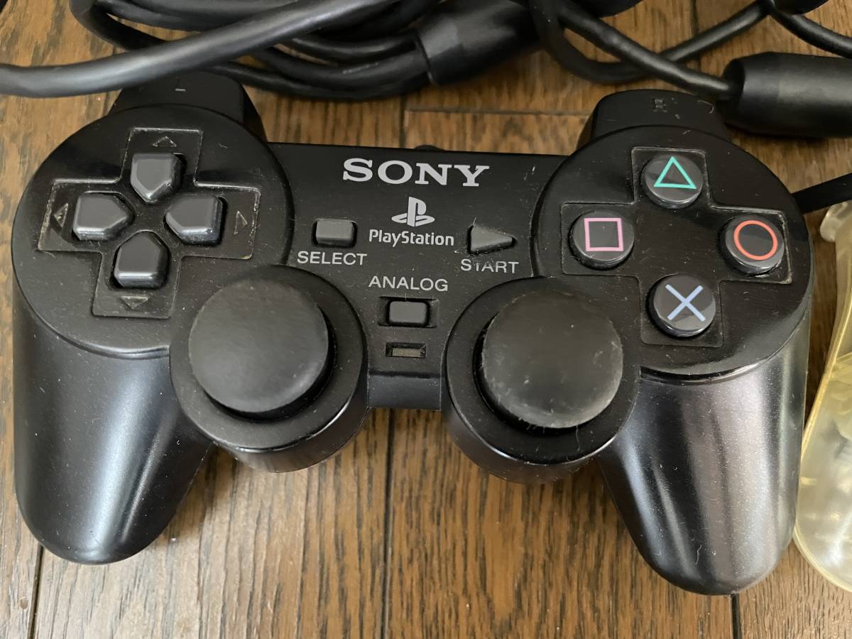 PlayStation2　プレイステーション２　純正　アナログコントローラ　ＳＣＰＨ－１００１０　２個　ジャンク品_画像2