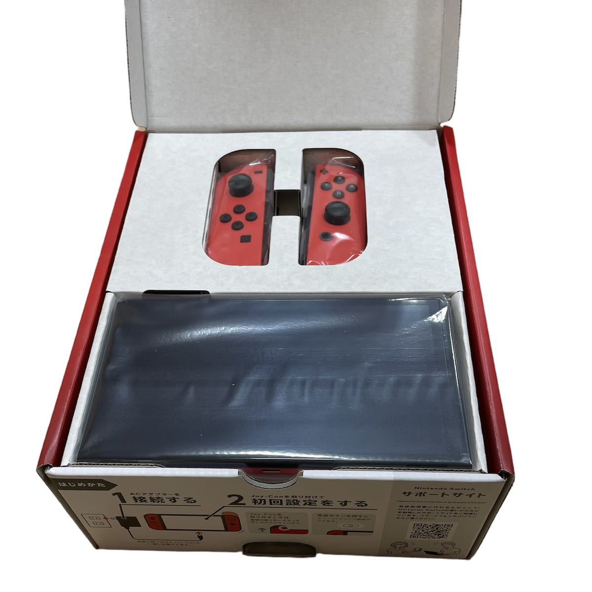 【未使用品】Nintendo Switch ニンテンドースイッチ 有機EL★マリオレッド★赤★HEG-S-RAAA★任天堂 ニンテンドー★本体★付属品完品★EB6_画像9