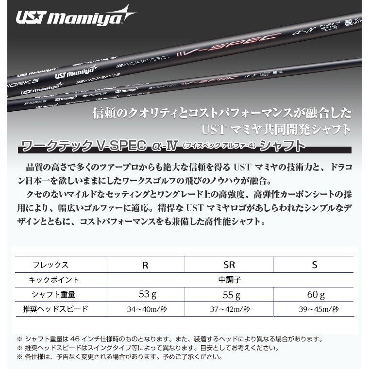 【新品】45インチ 高反発！！ダイナミクス プレステージ 高反発ドライバー 9.5 10.5 Ｒ / SR / Ｓ USTマミヤ Vspec α Ⅳ シャフト仕様_画像2