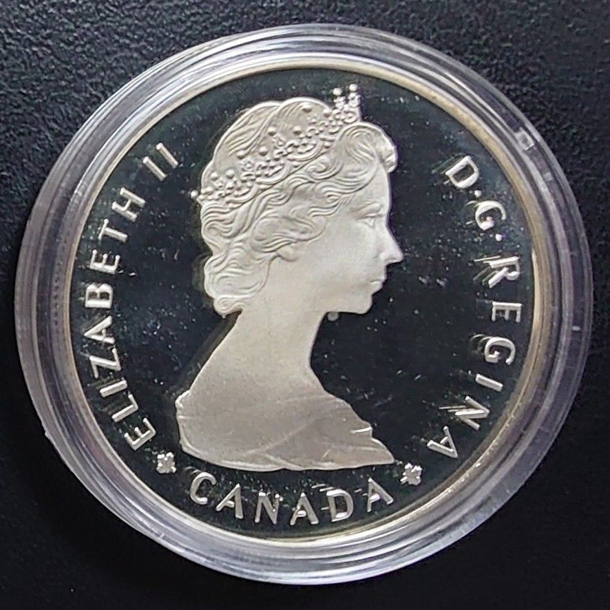 1985年 カナダ銀貨 国立公園開園100周年記念銀貨 1ドルプルーフ 1985年 カナダ銀貨 国立公園開園100周年記念銀貨 1ドルプルーフ