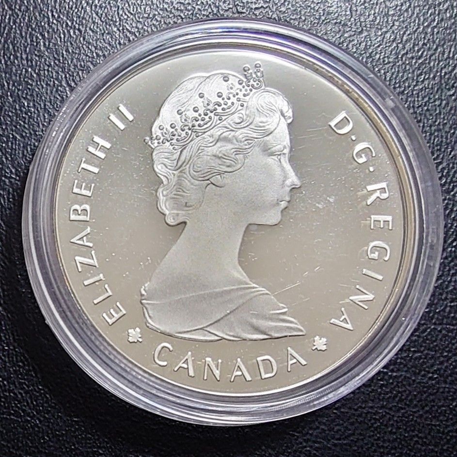1985年 カナダ銀貨 国立公園開園100周年記念銀貨 1ドルプルーフ 1985年 カナダ銀貨 国立公園開園100周年記念銀貨 1ドルプルーフ
