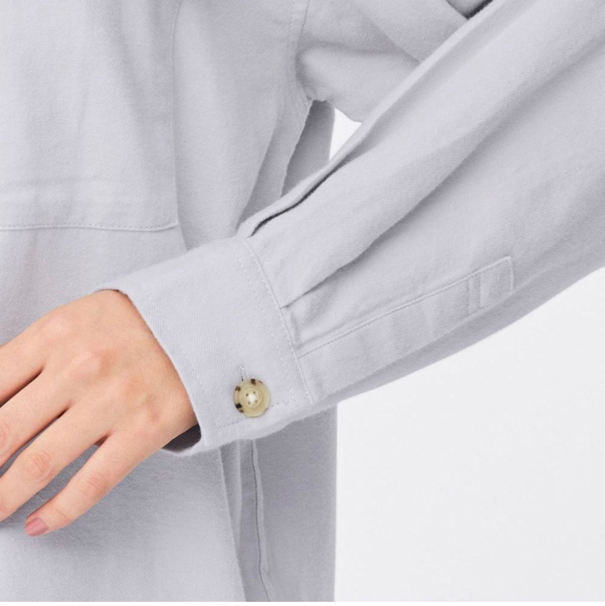 新品 GU ユニクロ ユニセックス フランネルオーバーサイズシャツ 長袖トップス 羽織り 肩掛け 綿素材 大きいサイズ 3L 白色