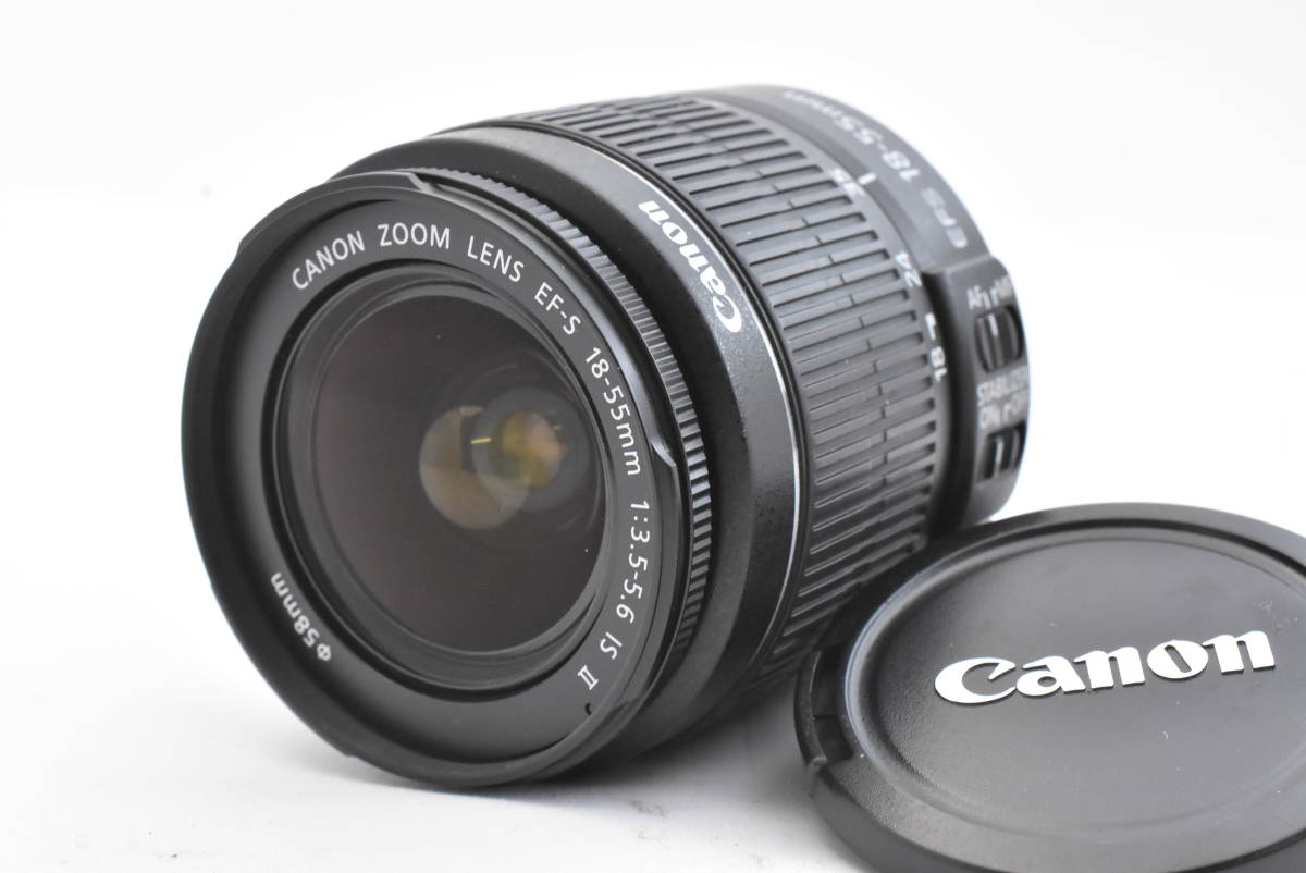 ★美品★Canon キャノン Canon EF-S 18-55mm F3.5-5.6 IS II レンズ（t5453）