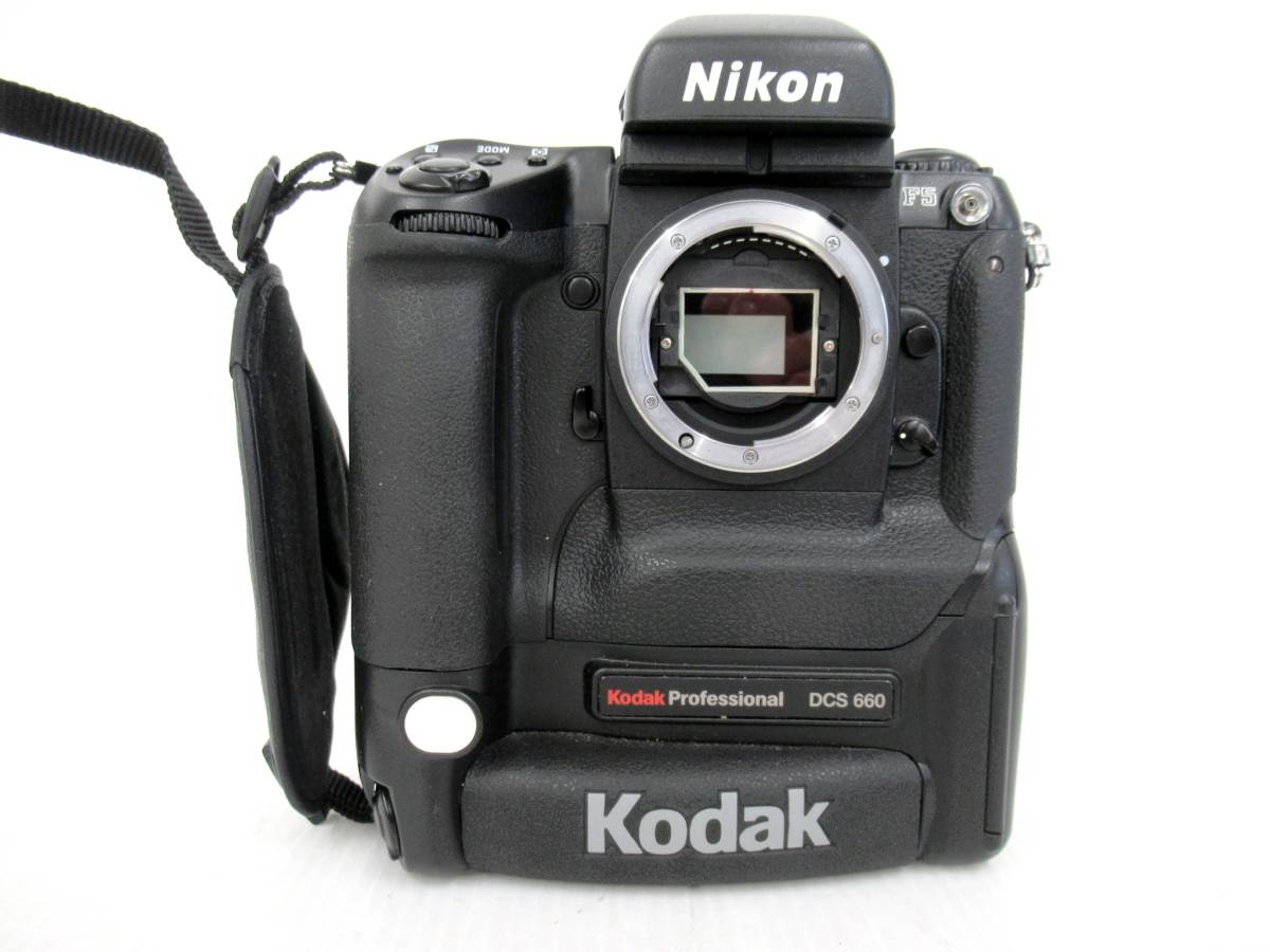 【KODAK/Nikon】戌⑤205//希少/美品　Nikon F5 Kodak DCS660 バッテリー、MC-30付_画像2
