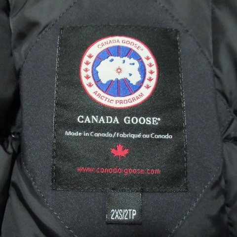 F11◆カナダグース ダウンコート ネイビー 2XS トリリウムパーカー 6550L フード ファー付き ジップアップ Trillium Parka CANADA GOOSE_画像7